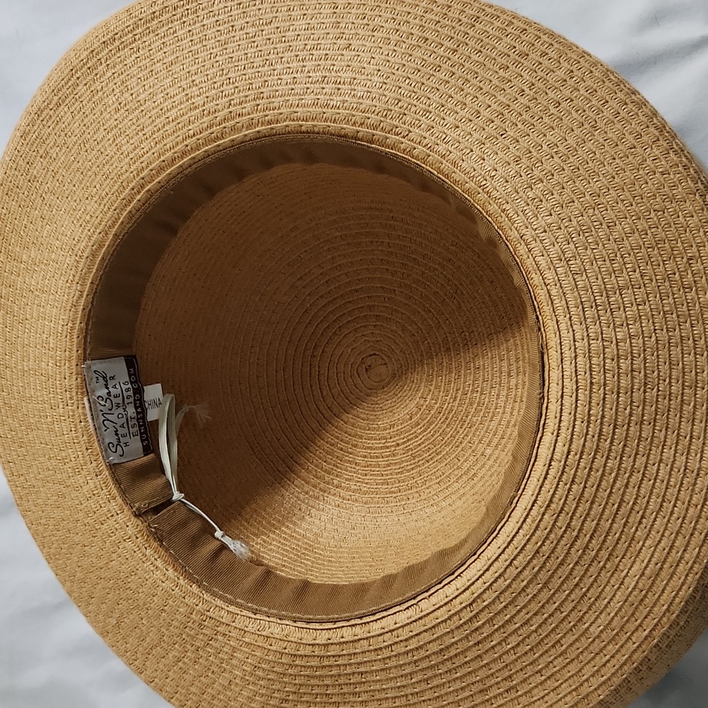 SUN N SAND Chic Tan Wide-Brim Hat - Picture 4 of 6